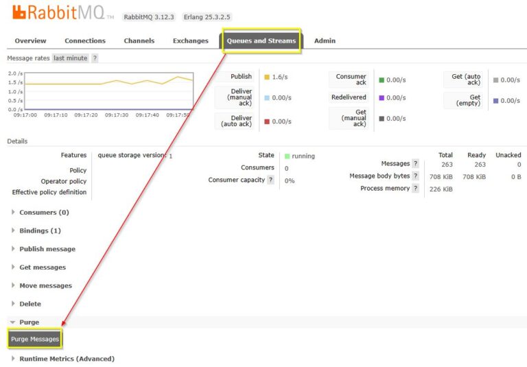 RabbitMQ Purge